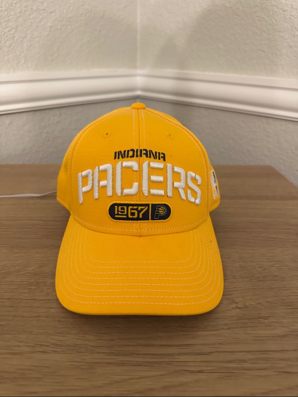 adidas Yellow Indiana Pacers 'PACERS' Embroidered Baseball Cap